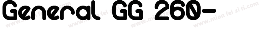 General GG 260字体转换